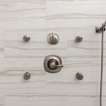 Serpentino Blanco Master Bathroom