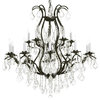 Wrought Iron Empress Crystal Chandelier