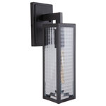 Craftmade Lighting - Craftmade Lighting Z4514-MN-SC Deka - One Light Ourdoor Medium Wall Lantern - Sometimes the most innovative designs are the simpDeka One Light Ourdo Midnight Clear Glass *UL: Suitable for wet locations Energy Star Qualified: n/a ADA Certified: n/a  *Number of Lights: Lamp: 1-*Wattage:100w Medium Base bulb(s) *Bulb Included:No *Bulb Type:Medium Base *Finish Type:Midnight