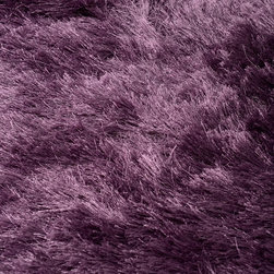 Nora Purple Shaggy Area Rug - Floor Rugs