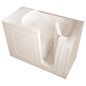 MediTub Walk-In 26 x 53 Right Drain Biscuit Whirlpool & Air Jetted Walk-In Tub