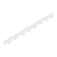 5"H x 1"P x 86 5/8"L Monroe Dentil Trim, 5/12 Roof Pitch Left