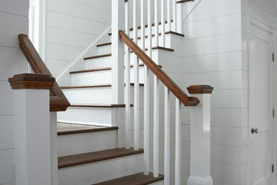 Inspiration for a timeless staircase remodel in New York