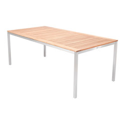 AuthenTEAK Stainless Collection - Outdoor Dining Tables