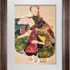 Egon Schiele Limited Edition Lithograph, Group of 3 Girls, 1911, Signed, Framed