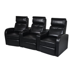 3 Seater Leather Recliner Sofa Houzz