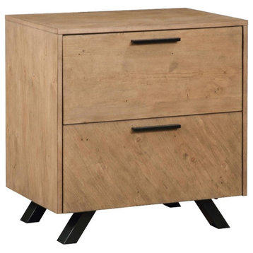 Coaster Taylor 2-drawer Wood Nightstand with Dual USB Ports in Light Honey Brown