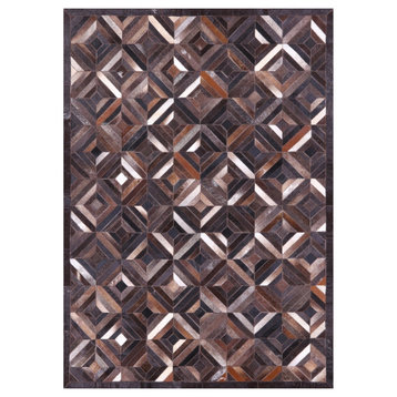 Natural Cowhide Hand Stitched Rug 5' 0" X 7' 0" C1203