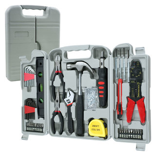 Complete Household tool Kit in case 144 pieces with 4.8V Cordless