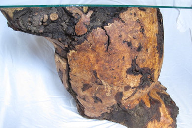 Alder burl table base
