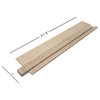 Long 3D Wood Planks for Walls and Ceilings, 9.2 sq. ft, Iceberg