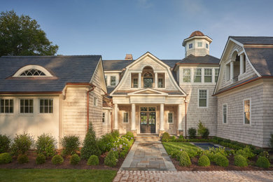 Inspiration for a beach style exterior in Charlotte.