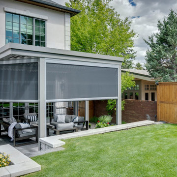 Central Calgary StruXure Adjustable Pergola with Phantom Motorized Screens