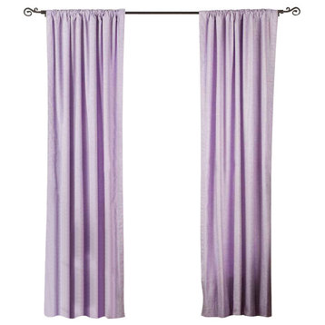 Lined-Lavender Rod Pocket  Velvet Curtain / Drape / Panel   -80W x 120L -Piece