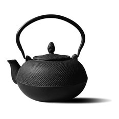 Cast Iron "Hakone" Teapot Wood Stove Humidifier, 3 Liters, Matte Black