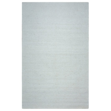 Rizzy Home Twist TW3065 Off White Solid Area Rug, Rectangular 5'x8'