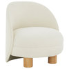Couture Gracelyn Boucle Accent Chair, Ivory/Natural
