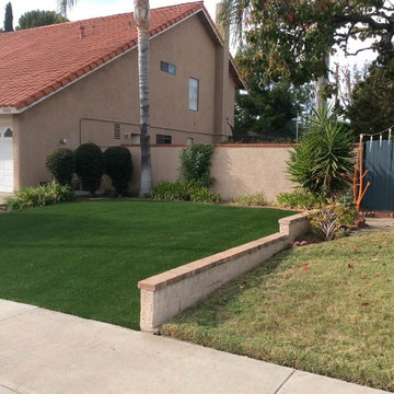 Artificial turf install.
