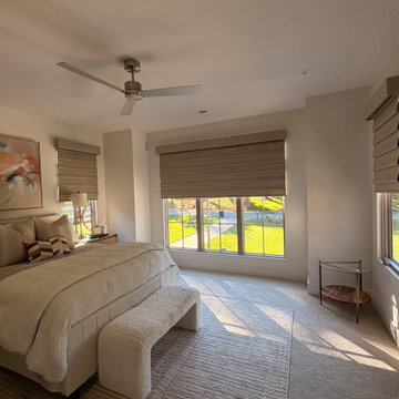 Norman SmartFold motorized shades installed in a custom home Cornelius NC