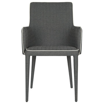 Amber Arm Chair Grey/ White