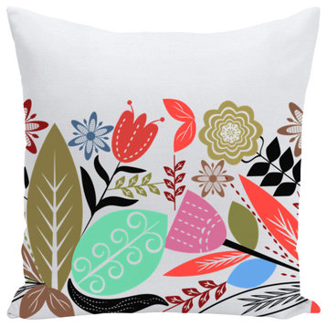 Blossom Throw Pillow, 16x16, With Insert