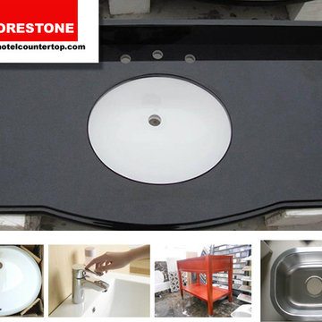 Absolute Black Granite Bathroom Vanitytops