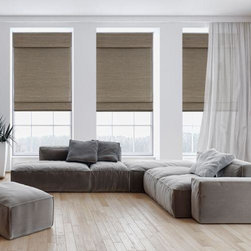 Designer Woven Wood Shades from Blinds.com - Roman Shades