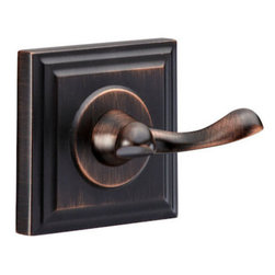 Designers Impressions - Designers Impressions Aurora Series Oil Rubbed Bronze Double Robe Hook - Robe & Towel Hooks