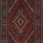 Noori Rug - Fine Vintage Distressed Amie Red/Charcoal Rug, 6'9x10'0 - Uniquely hand knotted, this Fine Vintage Distressed Amie rug has been crafted using fine quality wool so it lasts for years to come. Subtle signs of wear to give it a personal touch making it a true one-of-a-kind.