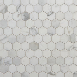 Bianco Europa Hexagon Calacata - Mosaic Tile