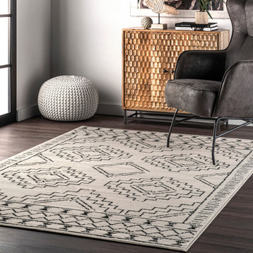 nuLOOM Clio Transitional Area Rug, Gray, 5'x8'