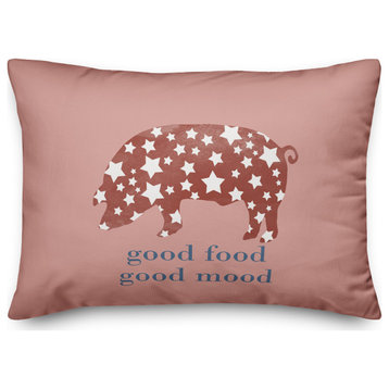 Good Mood Good Food 14"x20" Spun Poly Pillow