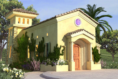 Tuscan home design photo in San Luis Obispo