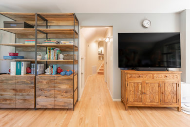 Inspiration for a contemporary family room remodel in Seattle