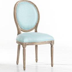 Louis XVI Dining Chair - Aqua - Dining Chairs