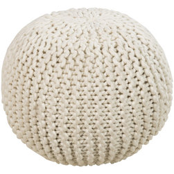 Surya Poufs- (POUF-78) - Floor Pillows And Poufs