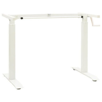 vidaXL Standing Desk Frame Adjustable Legs Computer Desk Base for Home Office