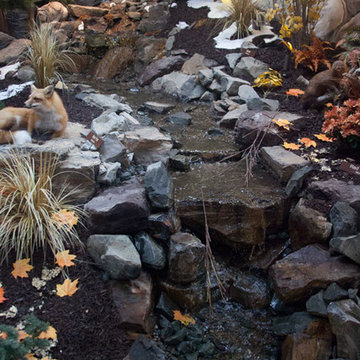 Rustic Rock Waterfall