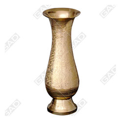 FLOWER VASE GLASS JASMINE GOLD POLISHED - Home Accessories & Decor