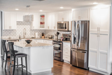 Elegant kitchen photo in Portland