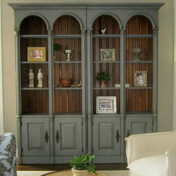 Hand Painted Bookshelves
