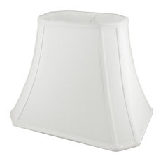 Clyborn Rectangle Bell Faux Silk Lampshade With Harp Fitter, 12"x6.5"x9.5"