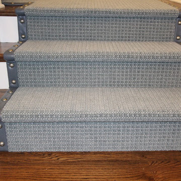 Stair runner with Nailheads