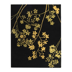 Safavieh - Soho Black/Lime (Black/Green) 7 ft. 6 in. x 9 ft. 6 in. Area Rug - Rugs
