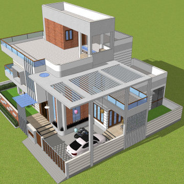 RESIDENCE ARCHITECTURE & INTERIOR DESIGN FOR HIMANSHUBHAI PATEL
