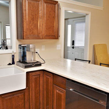 Portage, IN. Kountry Wood Products. Lava Cherry Kitchen