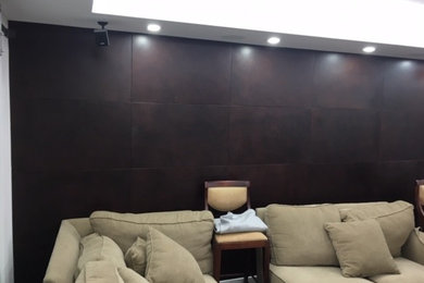 Upholstered Leather Walls