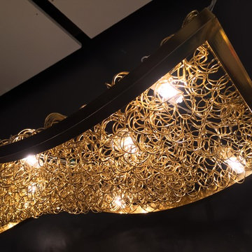 CONTEMPORARY BRONZE ELEGANT LIGHTING, WAVE by GALILEE LIGHTING