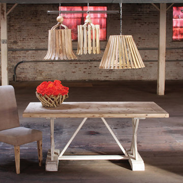Wooden Table with Natural Top