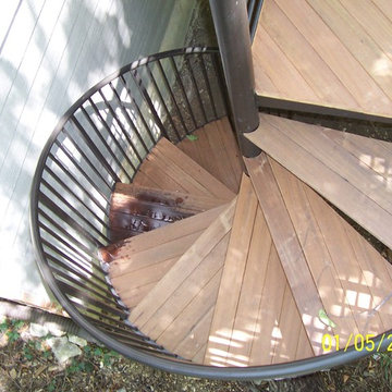 Second Story Spiral Staircase
